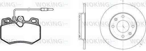 Woking 80703.02 - Kit de freins, frein à disques cwaw.fr