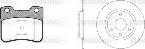 Woking 83473.01 - Kit de freins, frein à disques cwaw.fr