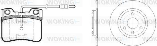 Woking 83473.02 - Kit de freins, frein à disques cwaw.fr