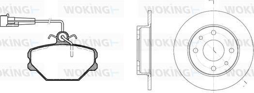 Woking 83643.00 - Kit de freins, frein à disques cwaw.fr