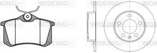 Woking 83633.04 - Kit de freins, frein à disques cwaw.fr