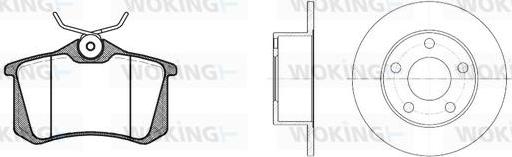 Woking 83633.00 - Kit de freins, frein à disques cwaw.fr