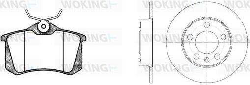 Woking 83633.01 - Kit de freins, frein à disques cwaw.fr