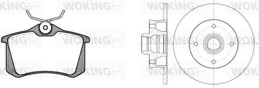 Woking 83633.02 - Kit de freins, frein à disques cwaw.fr