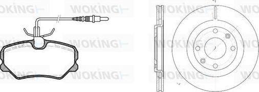 Woking 83623.00 - Kit de freins, frein à disques cwaw.fr