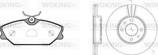 Woking 83083.04 - Kit de freins, frein à disques cwaw.fr