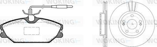 Woking 83083.05 - Kit de freins, frein à disques cwaw.fr