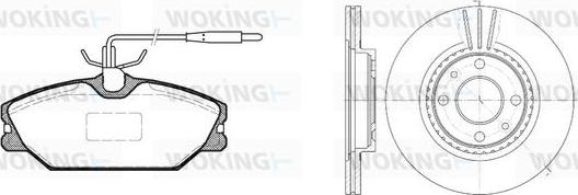 Woking 83083.00 - Kit de freins, frein à disques cwaw.fr