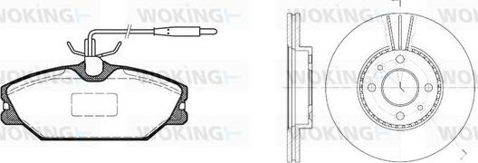 Woking 83083.01 - Kit de freins, frein à disques cwaw.fr