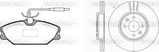 Woking 83083.03 - Kit de freins, frein à disques cwaw.fr