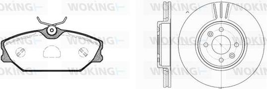 Woking 83083.02 - Kit de freins, frein à disques cwaw.fr