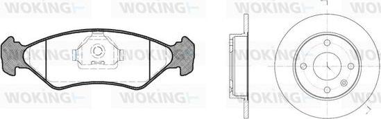 Woking 83853.00 - Kit de freins, frein à disques cwaw.fr