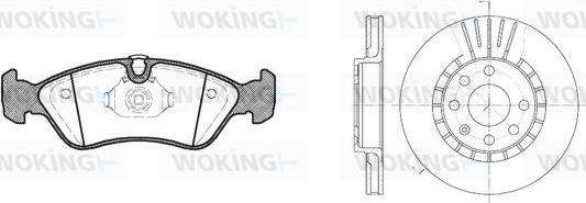 Woking 83863.01 - Kit de freins, frein à disques cwaw.fr