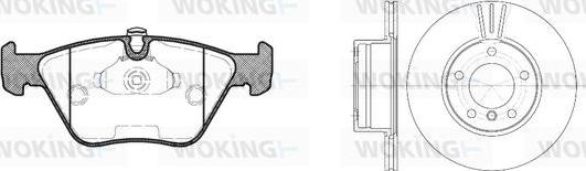 Woking 83703.00 - Kit de freins, frein à disques cwaw.fr