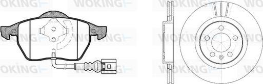 Woking 82903.06 - Kit de freins, frein à disques cwaw.fr