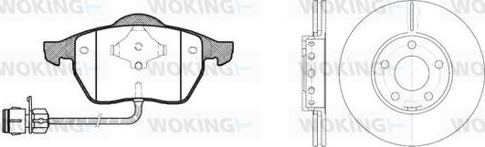 Woking 82903.01 - Kit de freins, frein à disques cwaw.fr