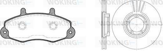 Woking 82913.00 - Kit de freins, frein à disques cwaw.fr