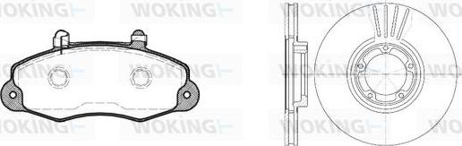 Woking 82913.01 - Kit de freins, frein à disques cwaw.fr