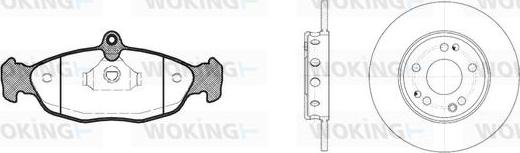 Woking 82933.01 - Kit de freins, frein à disques cwaw.fr