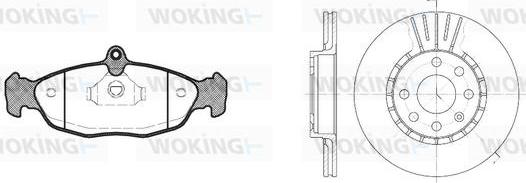 Woking 82933.03 - Kit de freins, frein à disques cwaw.fr