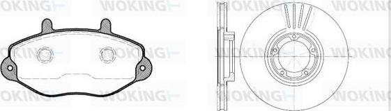 Woking 82923.00 - Kit de freins, frein à disques cwaw.fr