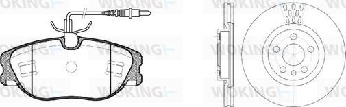 Woking 82053.00 - Kit de freins, frein à disques cwaw.fr