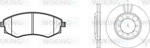 Woking 82183.00 - Kit de freins, frein à disques cwaw.fr