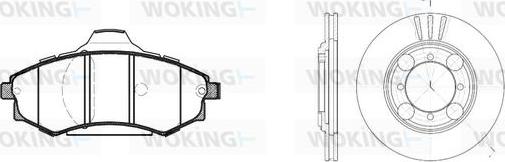 Woking 82183.02 - Kit de freins, frein à disques cwaw.fr