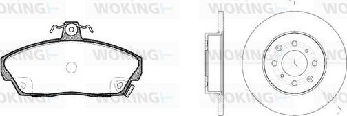 Woking 82373.00 - Kit de freins, frein à disques cwaw.fr