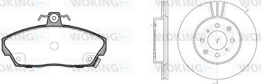 Woking 82373.01 - Kit de freins, frein à disques cwaw.fr