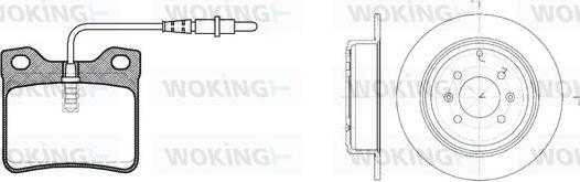 Woking 82213.00 - Kit de freins, frein à disques cwaw.fr