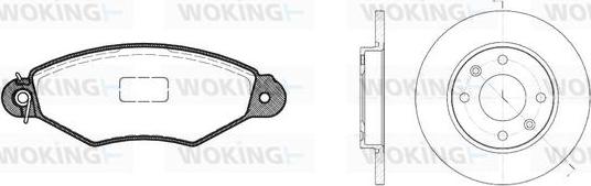 Woking 87433.00 - Kit de freins, frein à disques cwaw.fr