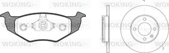 Woking 87093.03 - Kit de freins, frein à disques cwaw.fr