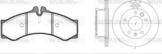 Woking 87143.00 - Kit de freins, frein à disques cwaw.fr