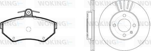 Woking 87313.00 - Kit de freins, frein à disques cwaw.fr