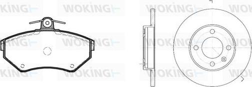 Woking 87313.03 - Kit de freins, frein à disques cwaw.fr