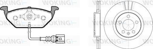 Woking 87333.01 - Kit de freins, frein à disques cwaw.fr