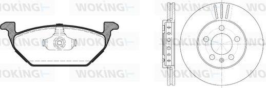 Woking 87333.02 - Kit de freins, frein à disques cwaw.fr