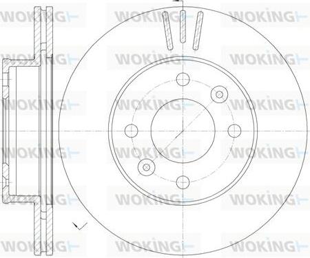 Woking D6990.10 - Disque de frein cwaw.fr