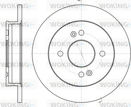 Woking D6991.00 - Disque de frein cwaw.fr