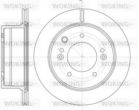 Woking D6993.10 - Disque de frein cwaw.fr