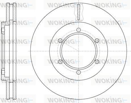 Woking D6949.10 - Disque de frein cwaw.fr