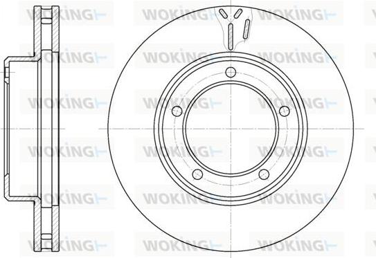 Woking D6945.10 - Disque de frein cwaw.fr