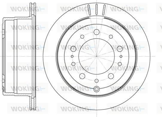 Woking D6948.10 - Disque de frein cwaw.fr