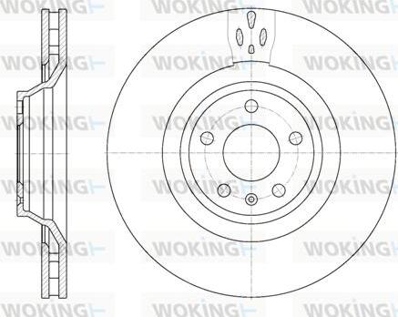 Woking D6942.10 - Disque de frein cwaw.fr