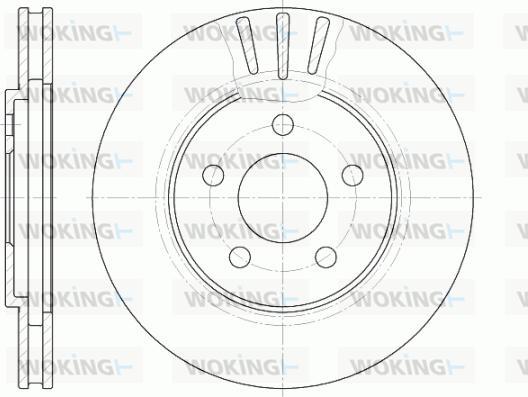 Woking D6947.10 - Disque de frein cwaw.fr