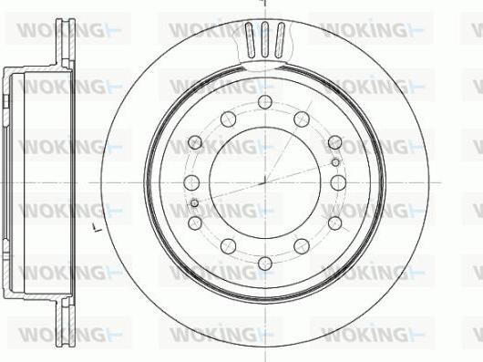 Woking D6956.10 - Disque de frein cwaw.fr