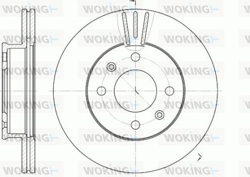 Woking D6958.10 - Disque de frein cwaw.fr