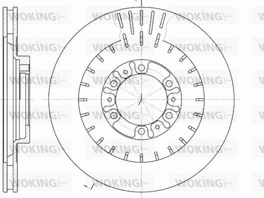 Woking D6953.10 - Disque de frein cwaw.fr