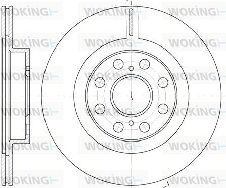 Woking D6961.10 - Disque de frein cwaw.fr